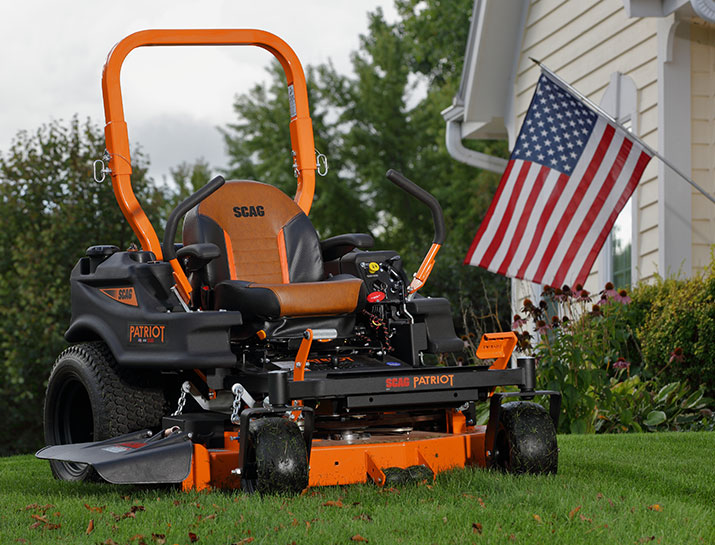 Scag Patriot 52in Hero zero turn mower, outdoor view