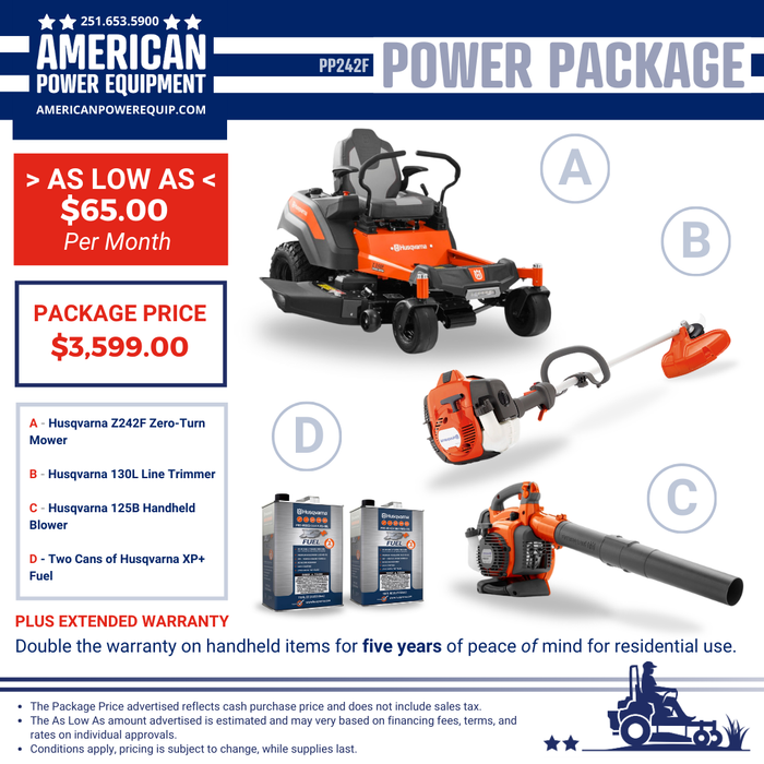 PP242F Husqvarna Residential Power Package