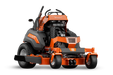 Husqvarna V554X stand-on mower, front view