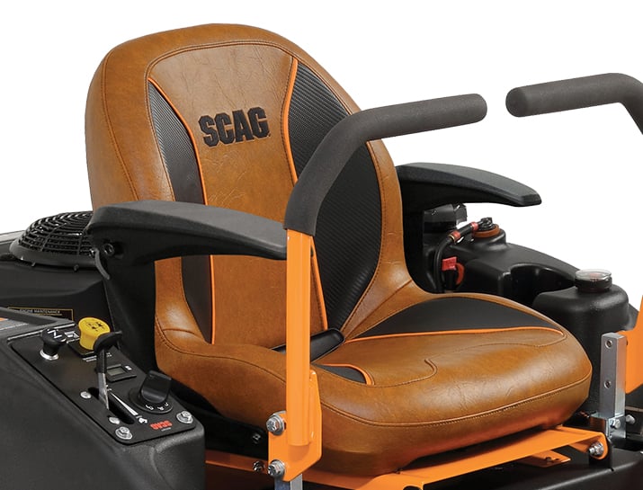 Scag Liberty Z 61in Hero zero turn mower, seat with armrests