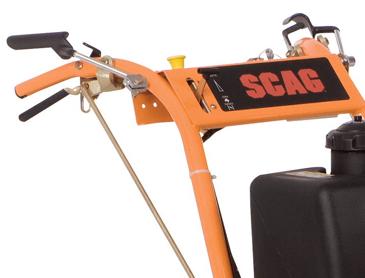 Scag SW 48in Velocity Plus belt-drive walk-behind mower, pistol-grip controls