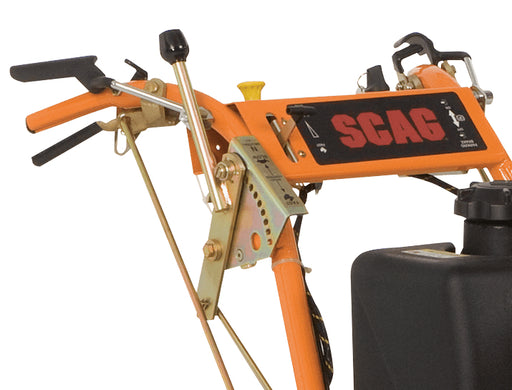Scag SWZ 48in Velocity Plus hydro walk-behind mower, pistol-grip controls