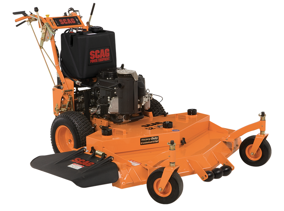 Scag SWZ hydro-drive walk-behind mower, studio view (SWZ series, shown for SWZL large frame)