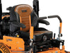 Scag Turf Tiger II 72in Velocity Plus zero turn mower, operator seat and controls