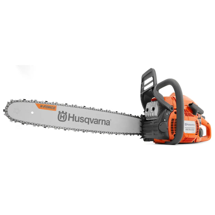 Husqvarna 450 Rancher Chainsaw - 50.2cc Gas Engine with 20in Guide Bar for Farm and Ranch - 970613120