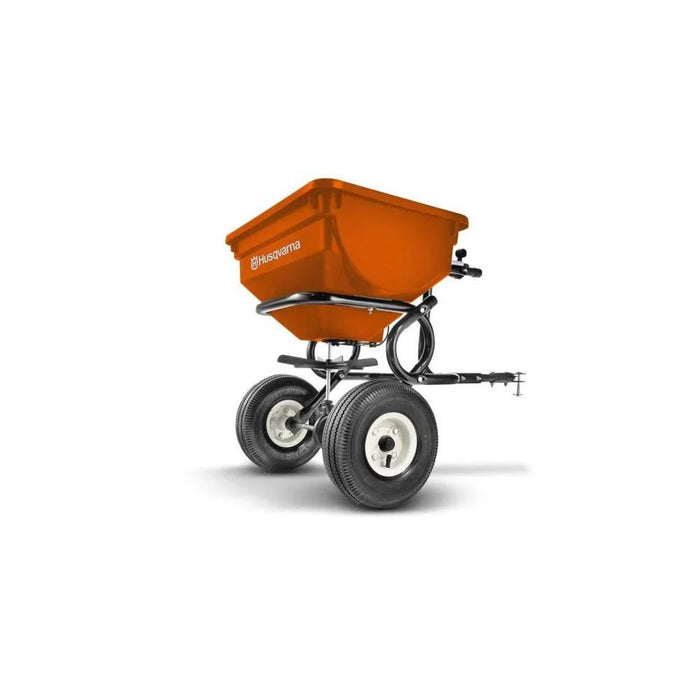 Husqvarna 85 lb Tow-Behind Lawn Spreader 588182902