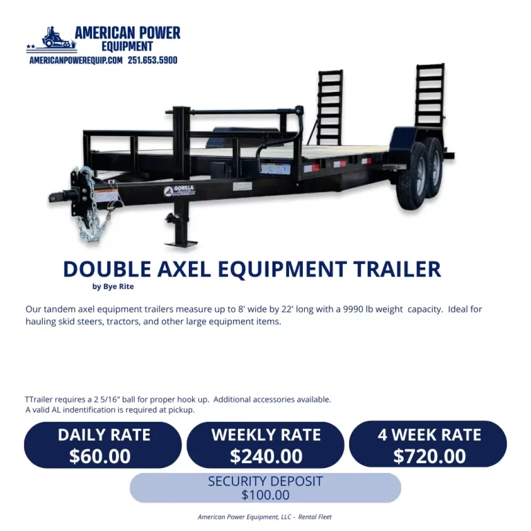 Double Axel Equipment Trailer_efw