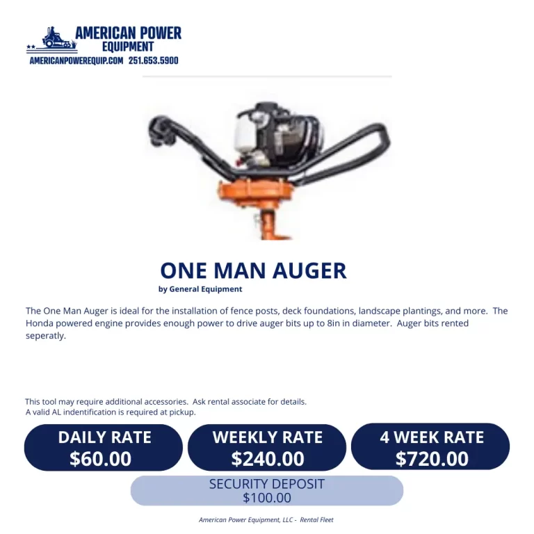 One Man Auger_efw